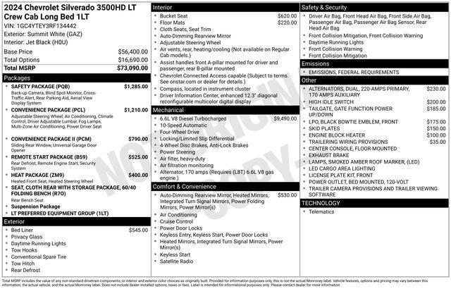 used 2024 Chevrolet Silverado 3500 car, priced at $61,595