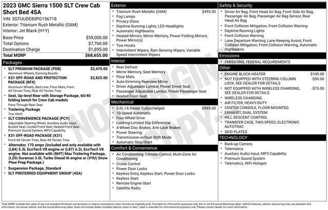 used 2023 GMC Sierra 1500 car, priced at $44,995