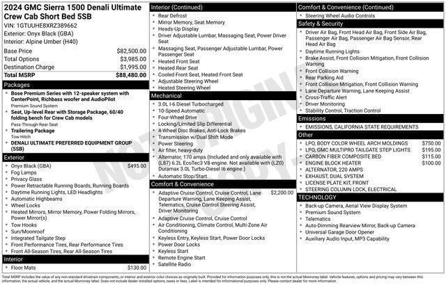 used 2024 GMC Sierra 1500 car, priced at $67,995