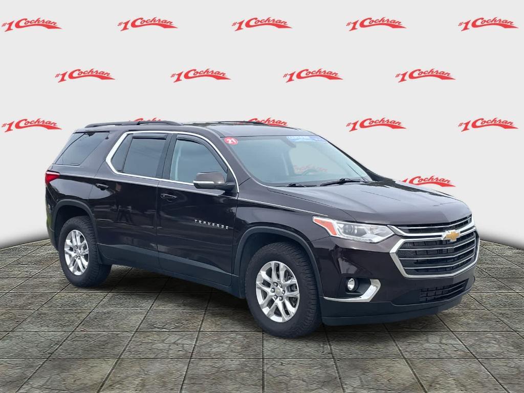 used 2021 Chevrolet Traverse car, priced at $25,993
