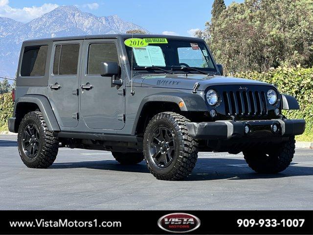 used 2016 Jeep Wrangler Unlimited car, priced at $18,555