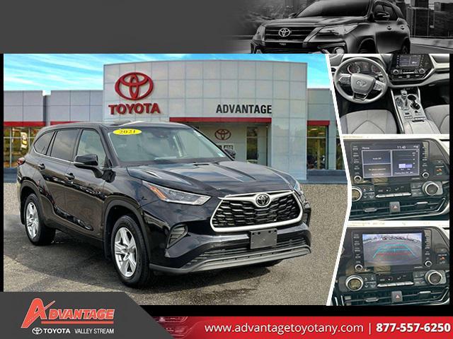 used 2021 Toyota Highlander car, priced at $28,800