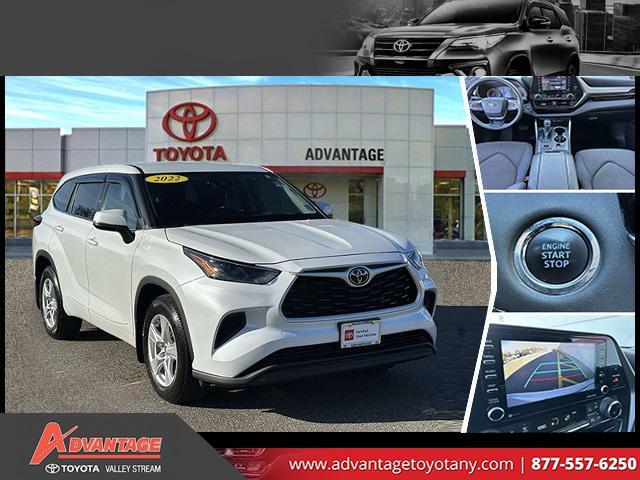 used 2022 Toyota Highlander car, priced at $30,490