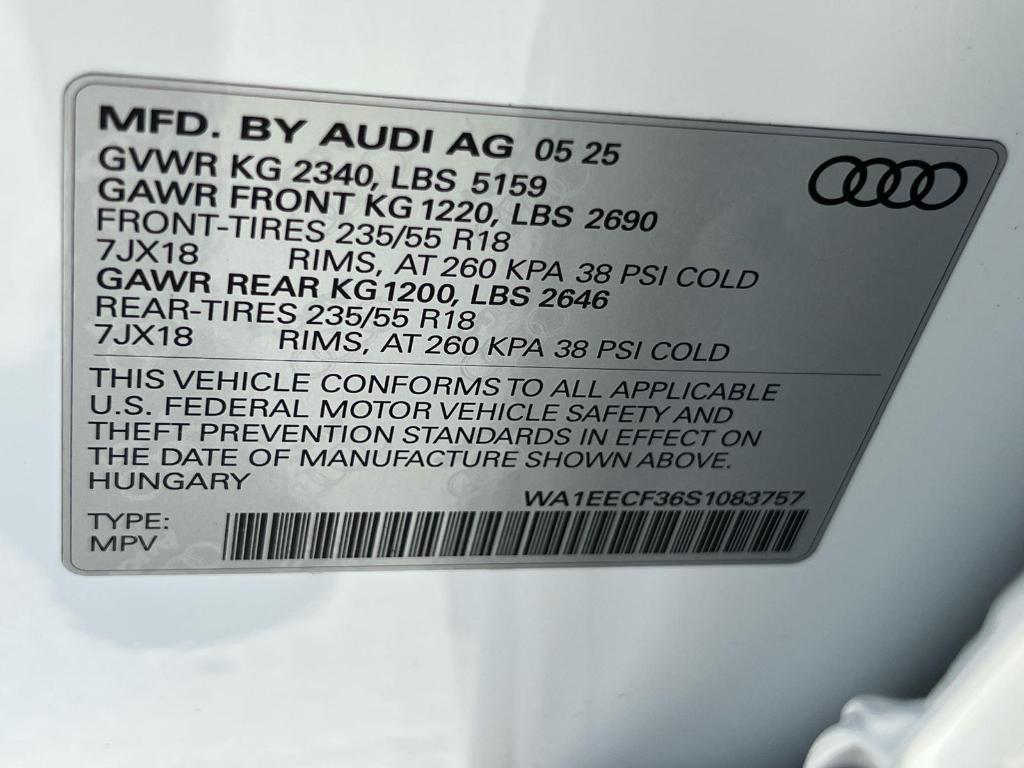 new 2025 Audi Q3 car, priced at $45,355