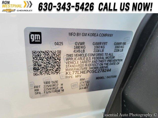 new 2025 Chevrolet Trax car, priced at $24,345