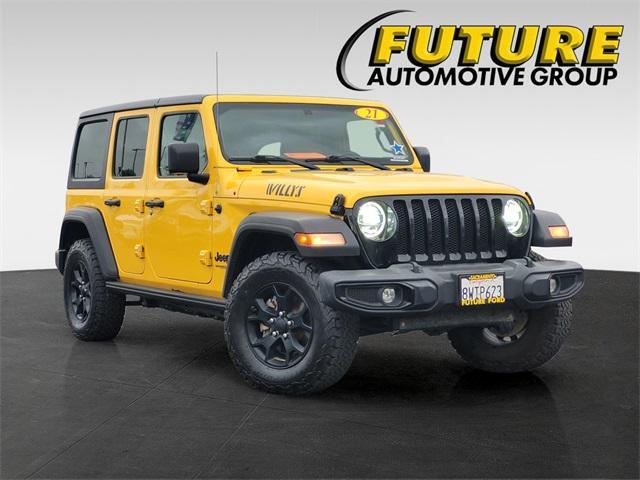 used 2021 Jeep Wrangler car, priced at $27,188