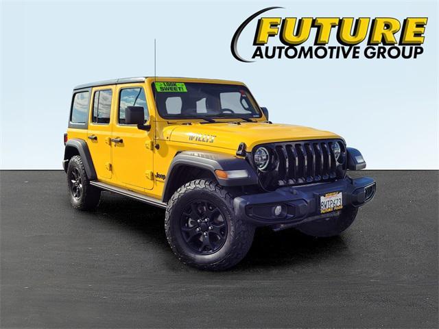 used 2021 Jeep Wrangler car, priced at $27,588