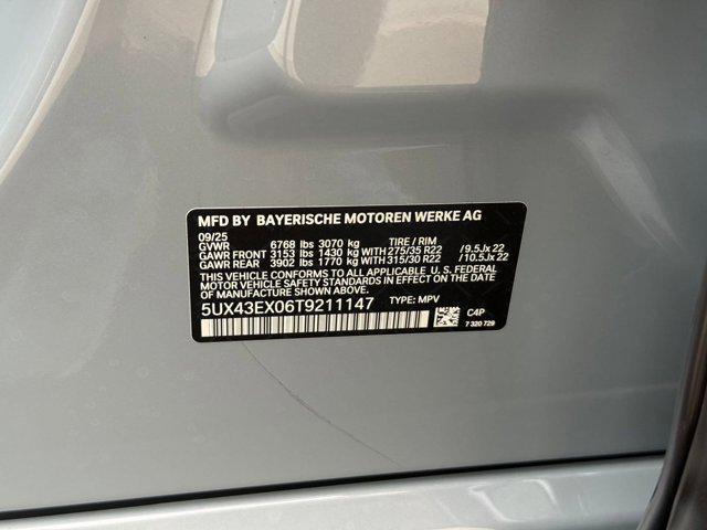 new 2026 BMW X6 car, priced at $106,875