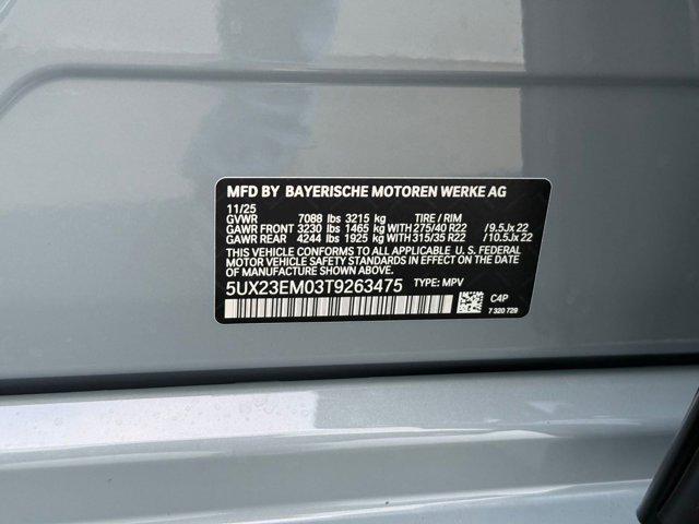 new 2026 BMW X7 car, priced at $99,935