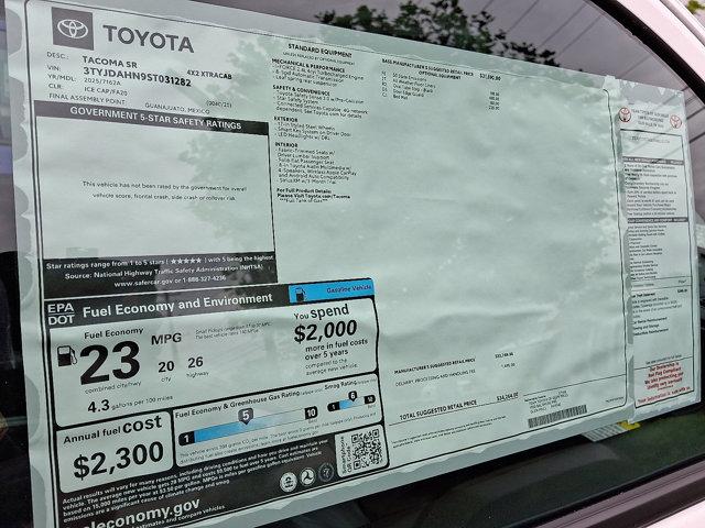 new 2025 Toyota Tacoma car, priced at $33,039