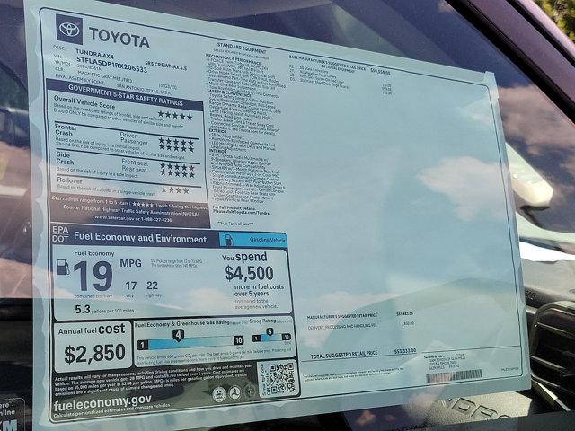 new 2024 Toyota Tundra car, priced at $50,197