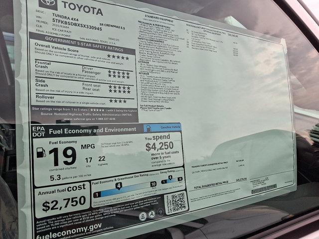 new 2025 Toyota Tundra car, priced at $46,578