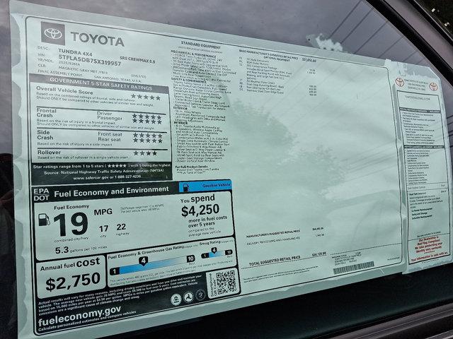 new 2025 Toyota Tundra car, priced at $52,865