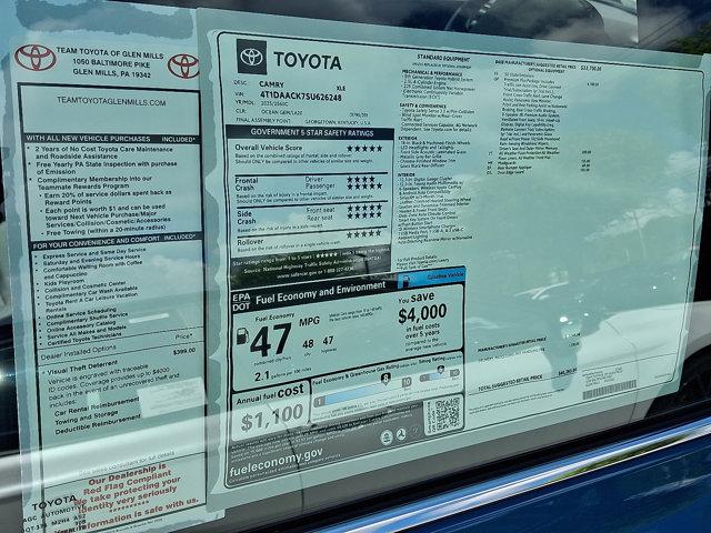 new 2025 Toyota Camry car, priced at $40,283