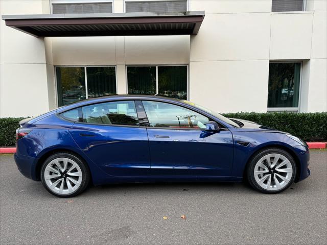 used 2022 Tesla Model 3 car, priced at $28,480