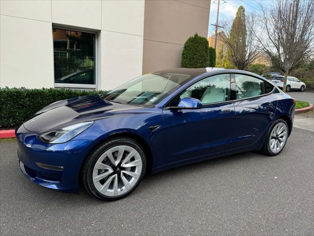 used 2022 Tesla Model 3 car, priced at $28,480