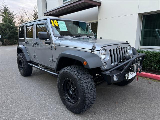 used 2014 Jeep Wrangler Unlimited car, priced at $16,880