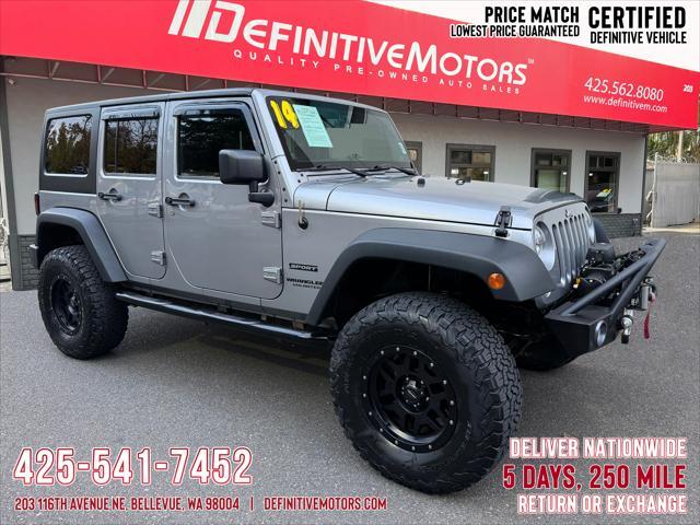 used 2014 Jeep Wrangler Unlimited car, priced at $16,880