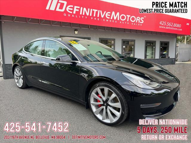 used 2018 Tesla Model 3 car, priced at $27,480