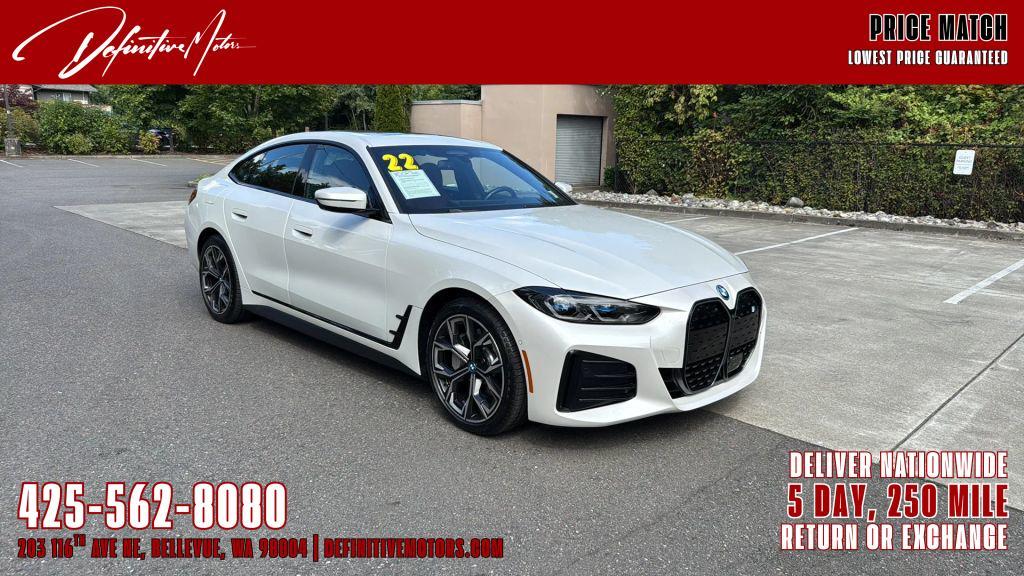 used 2022 BMW i4 Gran Coupe car, priced at $35,880