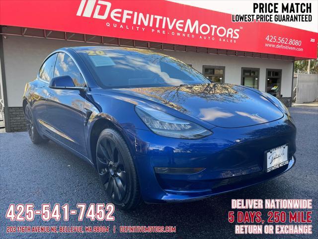 used 2020 Tesla Model 3 car, priced at $25,480