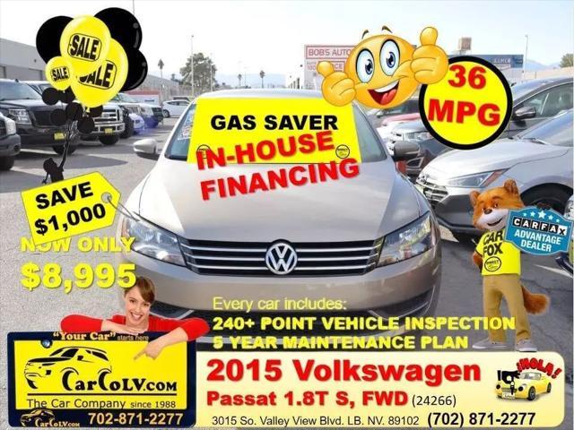 used 2015 Volkswagen Passat car, priced at $8,995