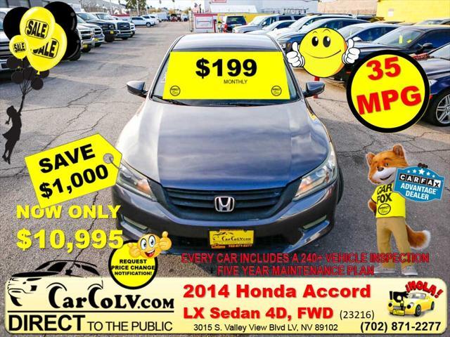 used 2014 Honda Accord car, priced at $10,995