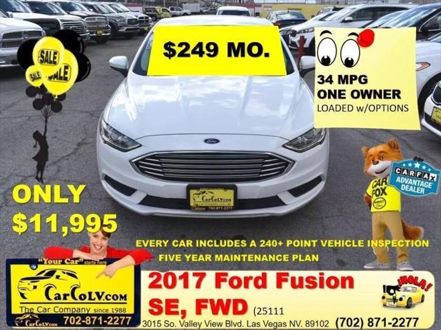 used 2017 Ford Fusion car, priced at $11,995