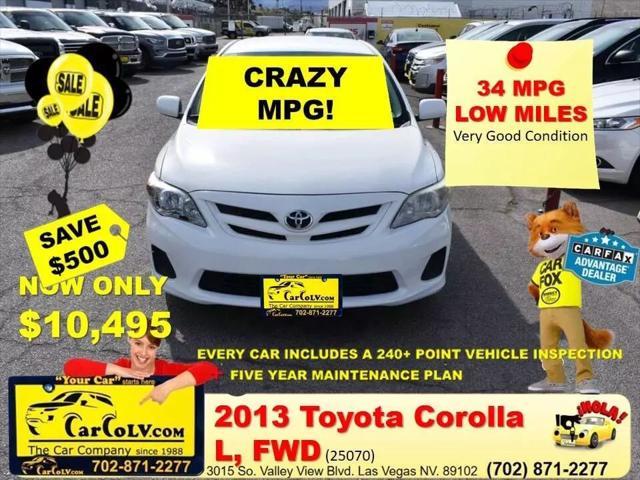 used 2013 Toyota Corolla car, priced at $10,495