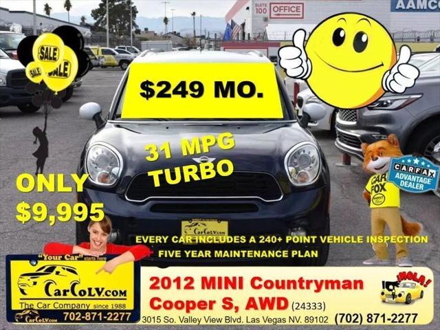 used 2012 MINI Cooper S Countryman car, priced at $9,995