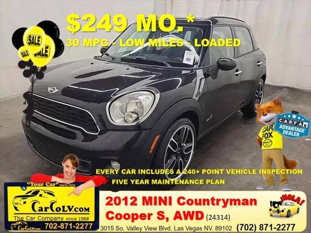 used 2012 MINI Cooper S Countryman car, priced at $11,995