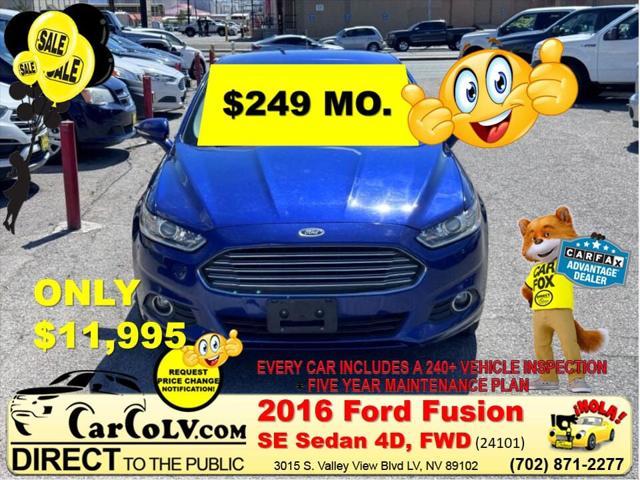 used 2016 Ford Fusion car, priced at $11,995