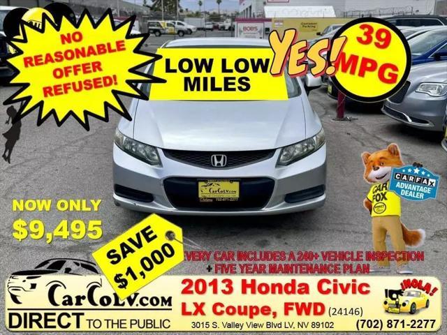 used 2013 Honda Civic car, priced at $9,495