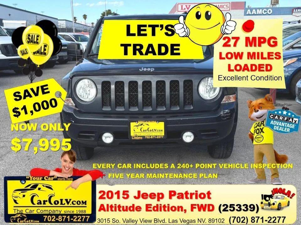 used 2015 Jeep Patriot car, priced at $7,995
