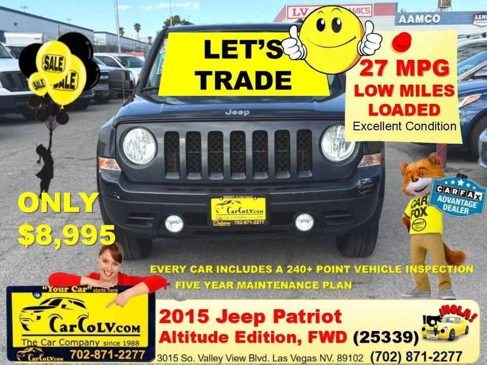 used 2015 Jeep Patriot car, priced at $8,995