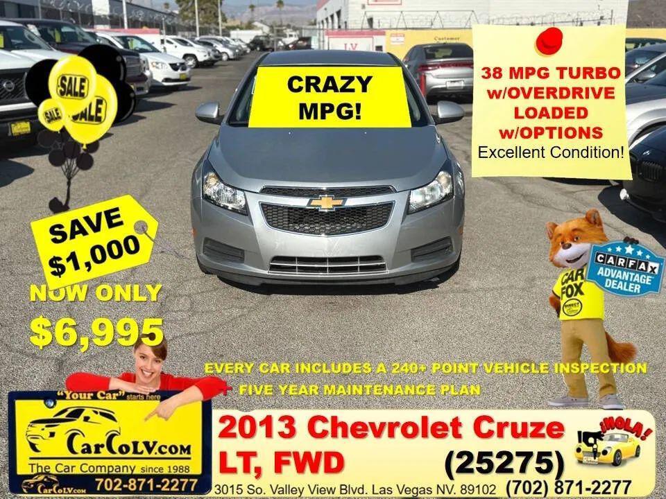 used 2013 Chevrolet Cruze car, priced at $6,995