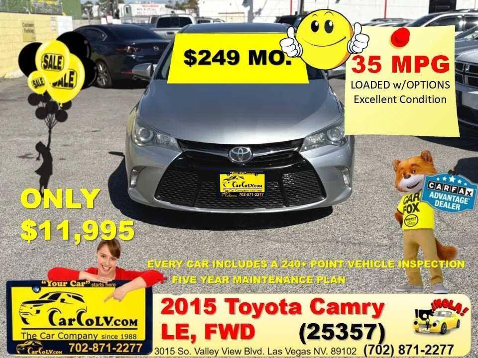 used 2015 Toyota Camry car, priced at $11,995