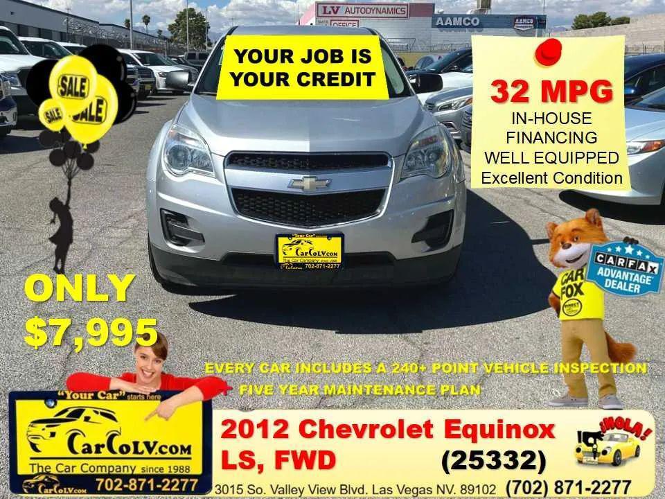 used 2012 Chevrolet Equinox car, priced at $7,995
