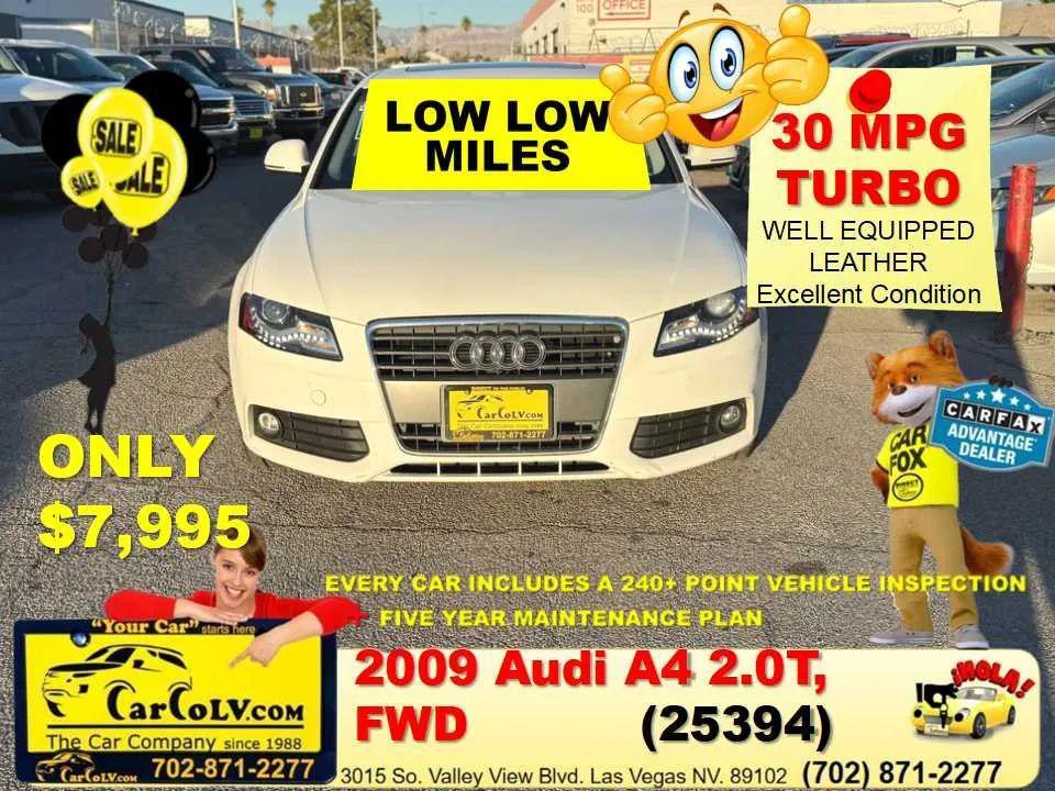 used 2009 Audi A4 car, priced at $7,995