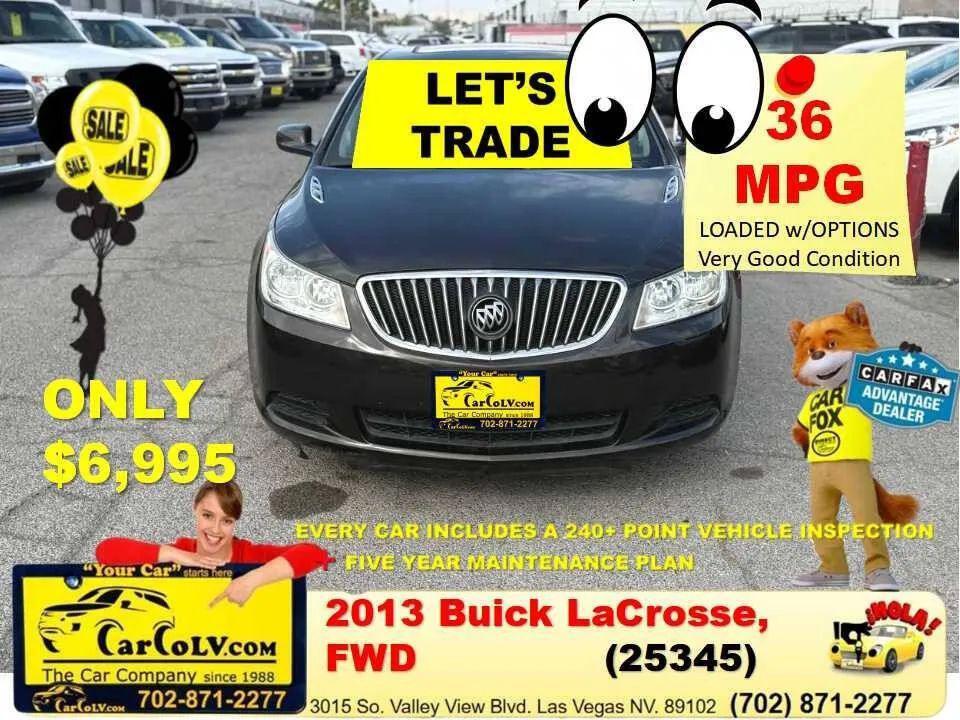used 2013 Buick LaCrosse car, priced at $6,995