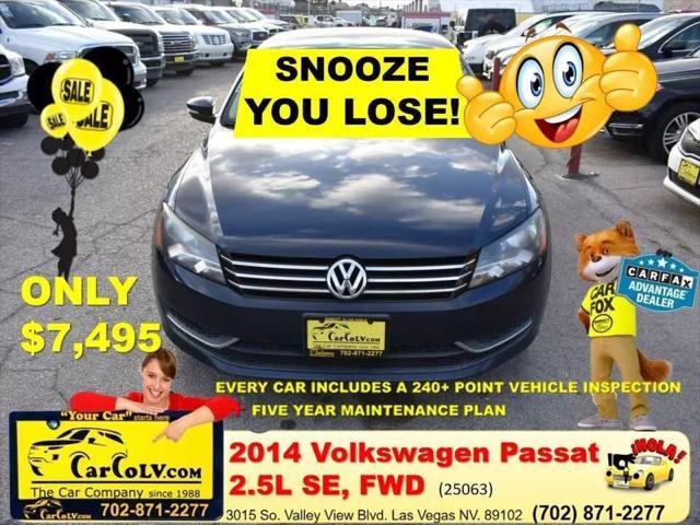 used 2014 Volkswagen Passat car, priced at $7,495