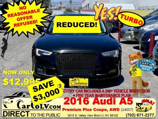 used 2016 Audi A5 car, priced at $12,995