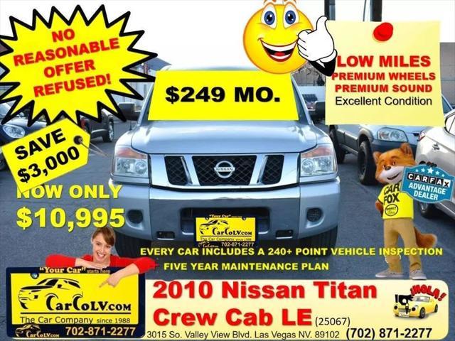 used 2010 Nissan Titan car, priced at $10,995