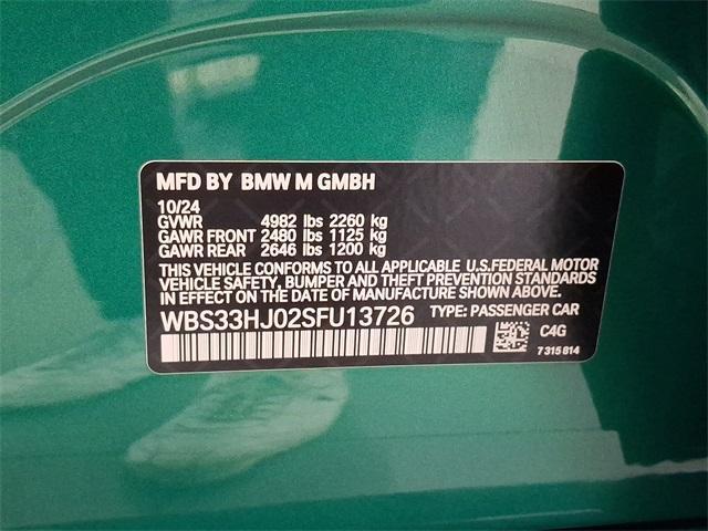 new 2025 BMW M3 car, priced at $96,845