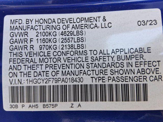 used 2023 Honda Accord Hybrid car, priced at $25,586