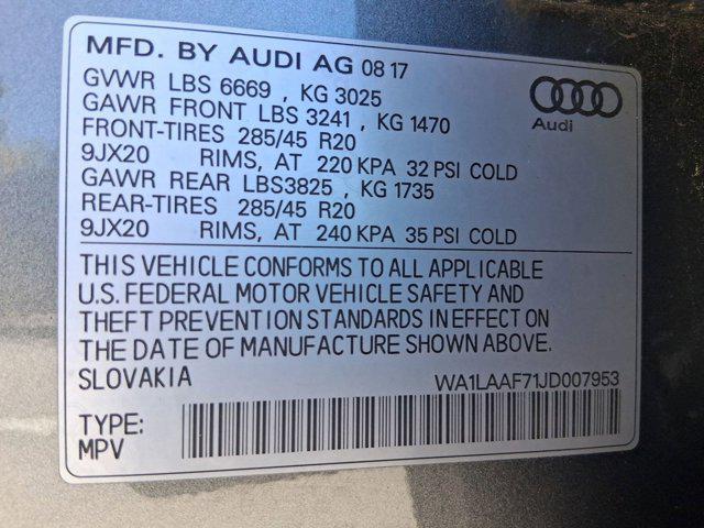 used 2018 Audi Q7 car, priced at $20,097