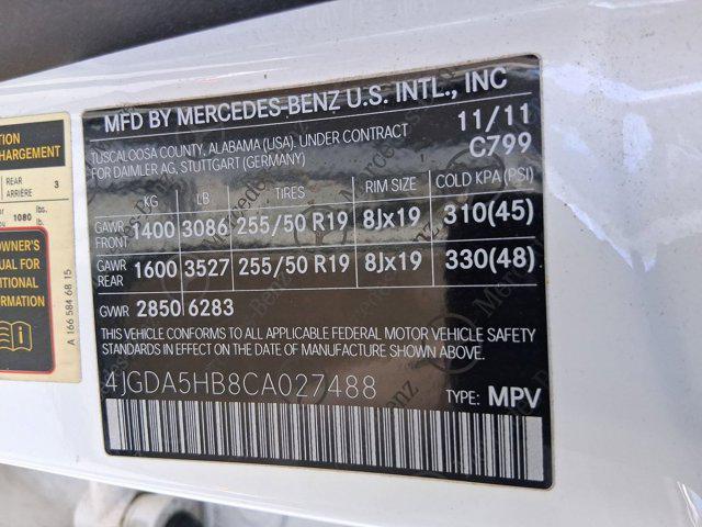used 2012 Mercedes-Benz M-Class car, priced at $8,097