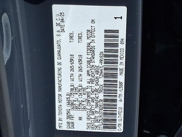 new 2025 Toyota Tacoma car, priced at $55,423