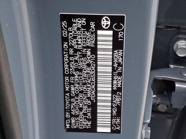 new 2025 Toyota Prius Plug-In Hybrid car, priced at $38,818