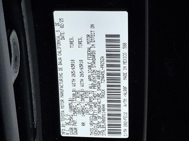 new 2025 Toyota Tacoma car, priced at $52,524